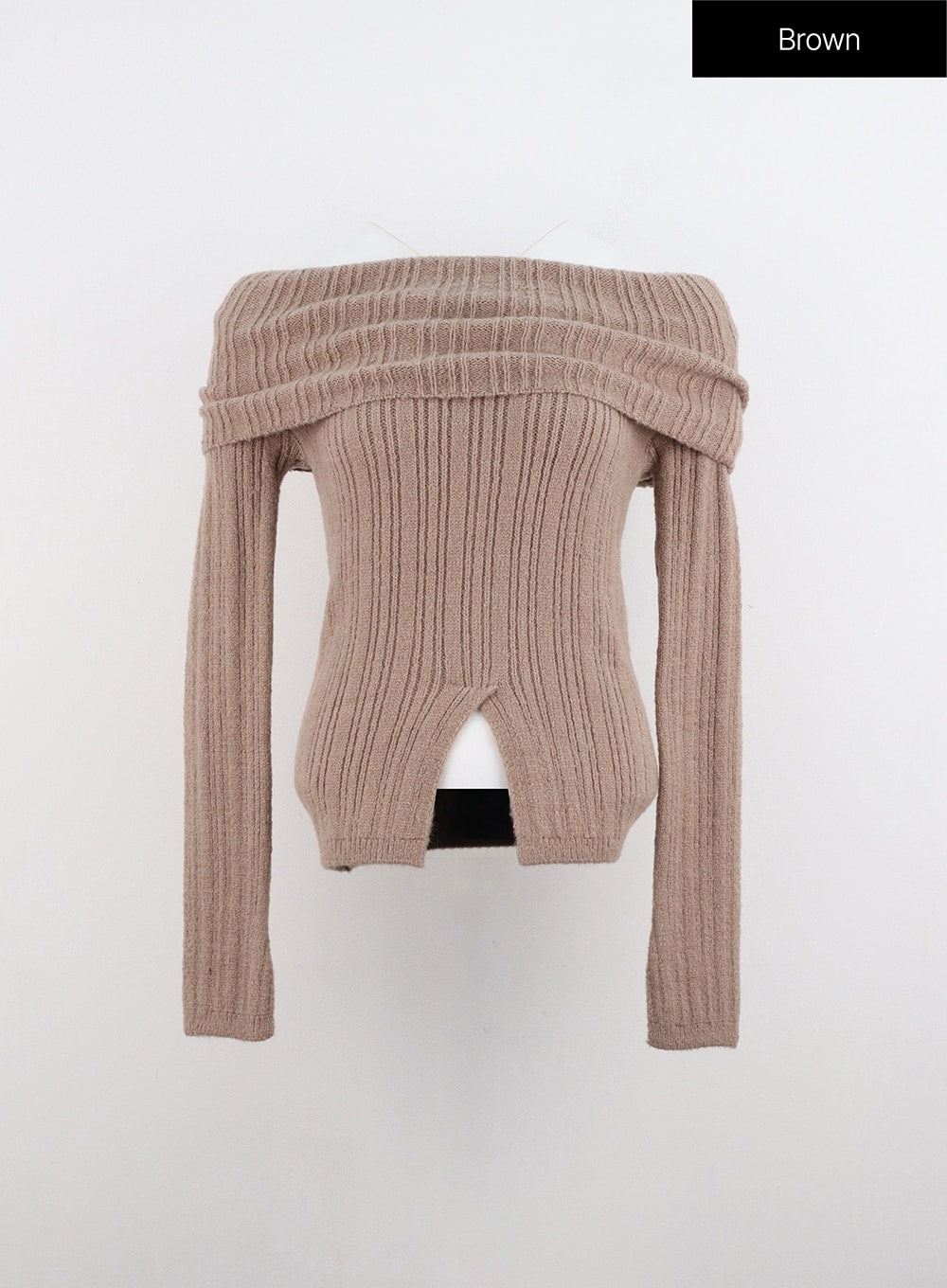 Shouder buttons ribbed sweater - Woman