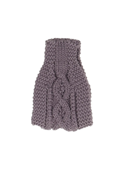 winter-knit-hearband-ij505 / Dark gray