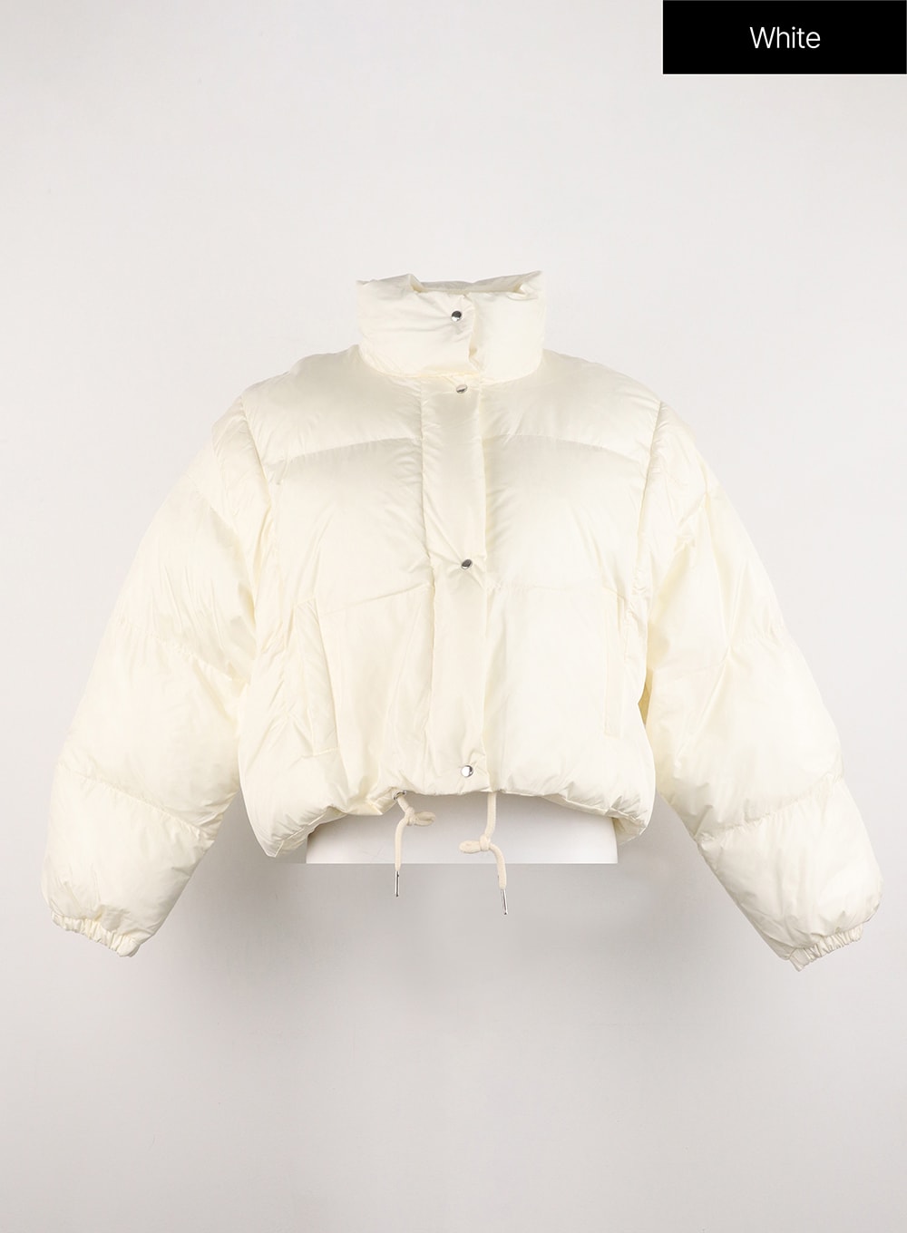 Cream colored shop puffer jacket