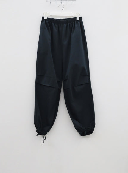 Drawstring Wide Track Pants IF314