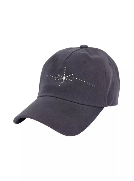 studded-star-baseball-cap-ia508 / Dark gray