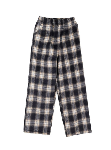 Men's Plaid Wide-Leg Pants ID502