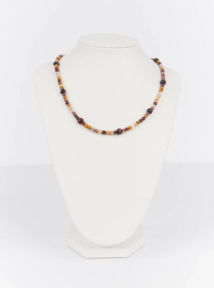 beaded-necklace-if503 / Beige