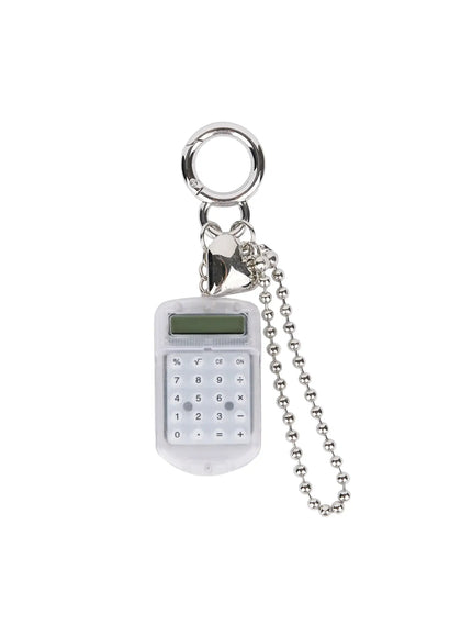 mini-calculator-keychain-is516 / White