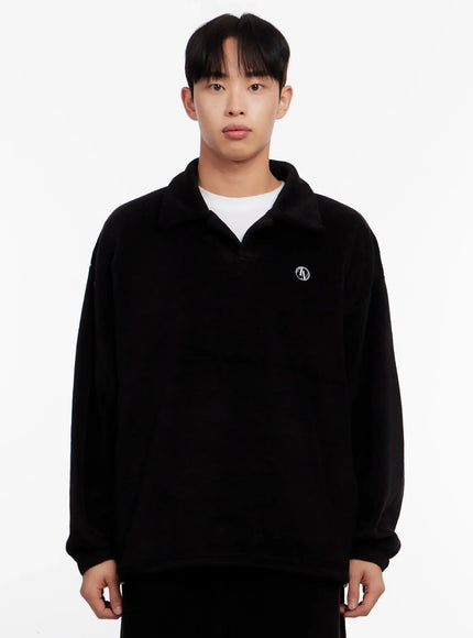 mens-fleece-collar-top-io528