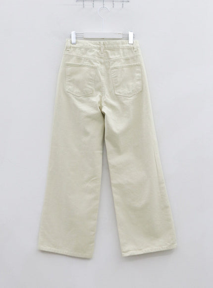 Wide Leg Cotton Pants IO24