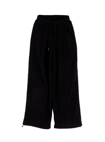 mens-ribbed-lounge-pants-id511 / Black