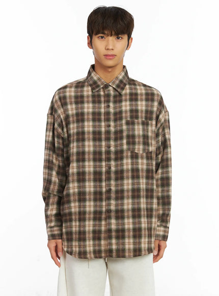 Men's Plaid Shirt IJ514