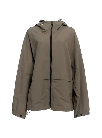 lightweight-string-windbreaker-io517 / Dark gray