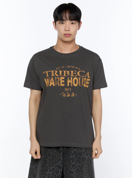 mens-graphic-print-t-shirt-ia517 / Dark gray