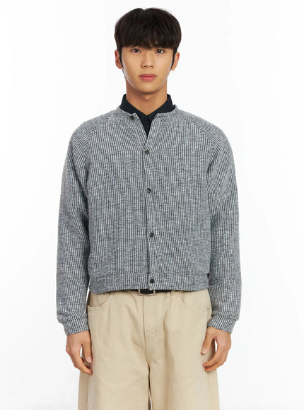 mens-raglan-knit-jacket-if504 / Gray