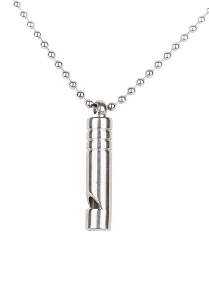 whistle-ball-chain-necklace-id524 / Silver
