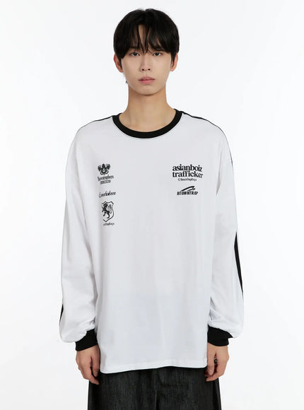 mens-graphic-long-sleeve-t-shirt-id502 / White