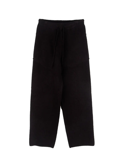 mens-cozy-knit-pants-if504 / Black