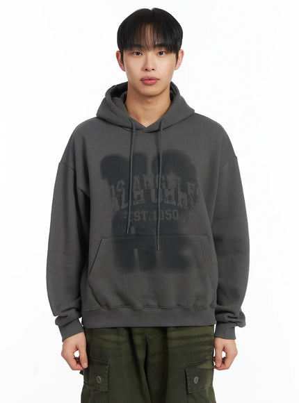 street-style-graffiti-hoddie-id515 / Dark gray