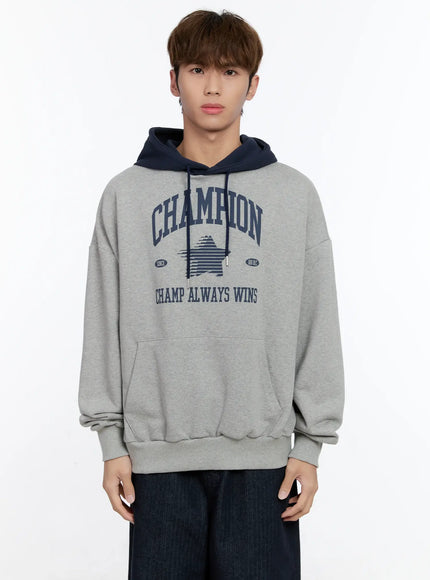 mens-graphic-contrast-hoodie-in512 / Light gray