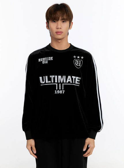 mens-sporty-track-sweatshirt-in528 / Black