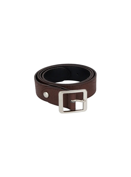 mens-classic-square-belt-is529 / Dark brown