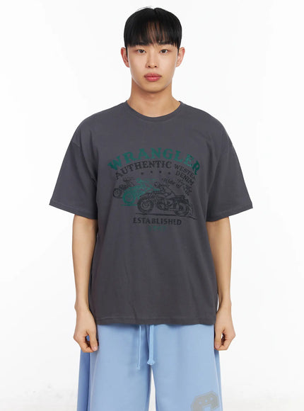 mens-vintage-graphic-tee-ia502 / Dark gray