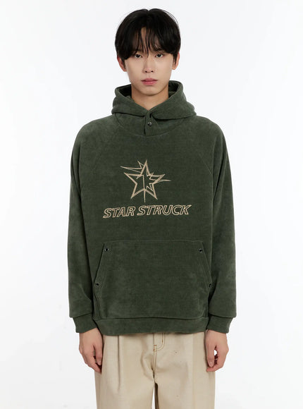 mens-star-struck-corduroy-hoodie-id502 / Green