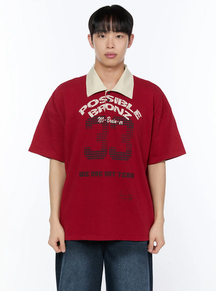mens-graphic-short-sleeve-t-shirt-ia520 / Red