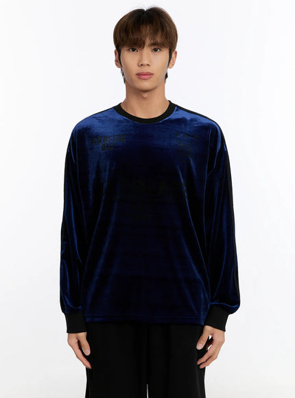 mens-sporty-track-sweatshirt-in528 / Dark blue
