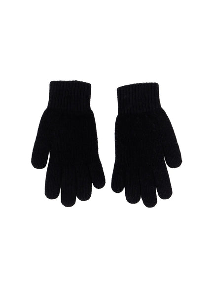 cozy-wool-gloves-in528 / Black