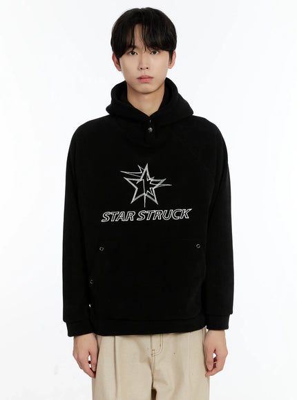 mens-star-struck-corduroy-hoodie-id502 / Black