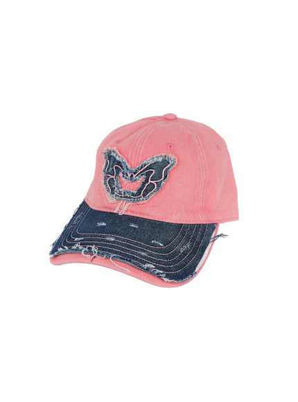 Men's Vintage Distressed Denim Baseball Cap ID511
