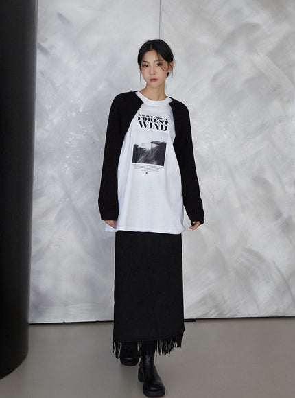 Knit Cardigan Shrug J24