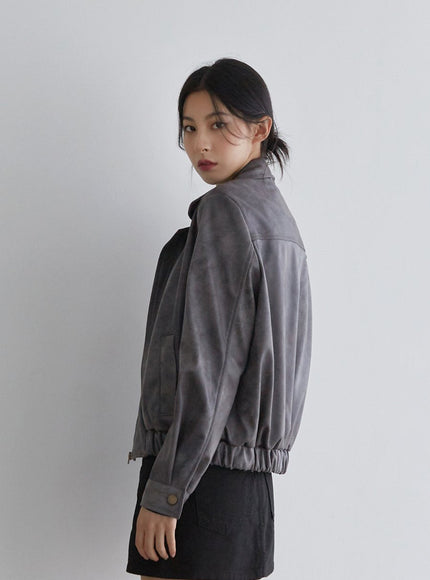 Faux Leather Jacket J23