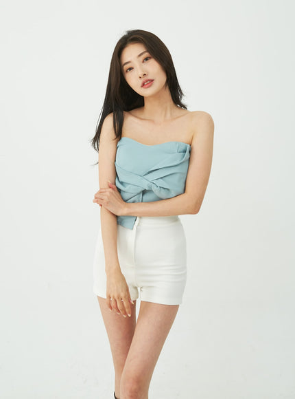 Spandex High-Waisted Shorts IU11
