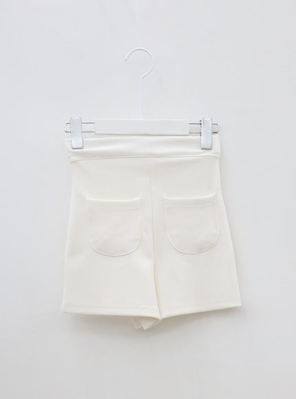 Spandex High-Waisted Shorts IU11