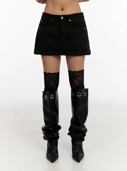 distressed-cotton-mini-skirt-cn527