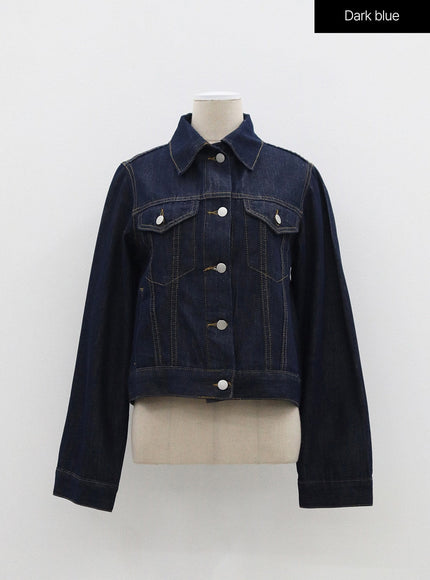 Button Denim Jacket OF321