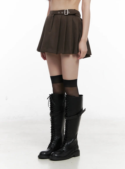 belt-detail-pleated-mini-skirt-cn510