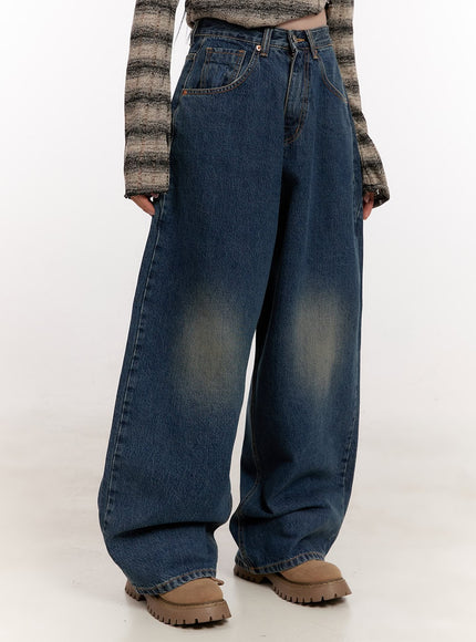 Arielle Washed Wide-Leg Baggy Jeans CJ531