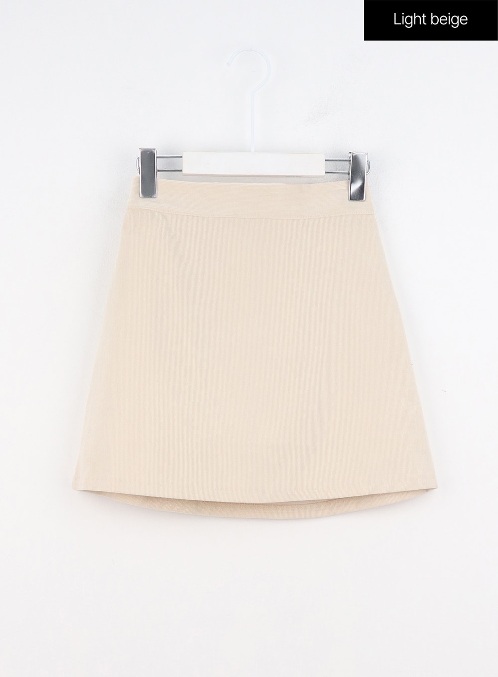 Beige corduroy mini skirt best sale