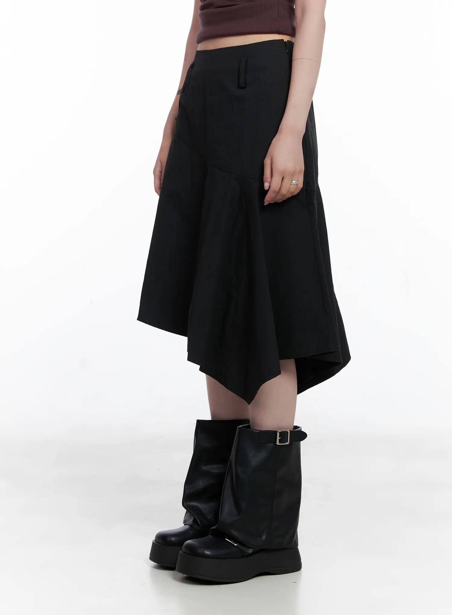 Asymmetrical Midi Skirt CS526