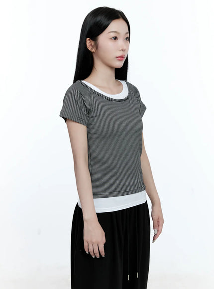 striped-layered-short-sleeve-tee-cg513