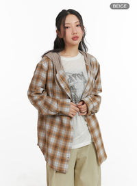 checkered-hooded-shirt-cm426