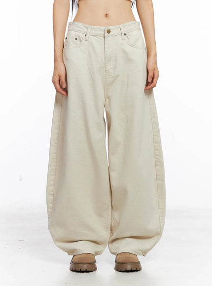 angel-back-embroidered-wide-leg-beige-cotton-pants-cs511