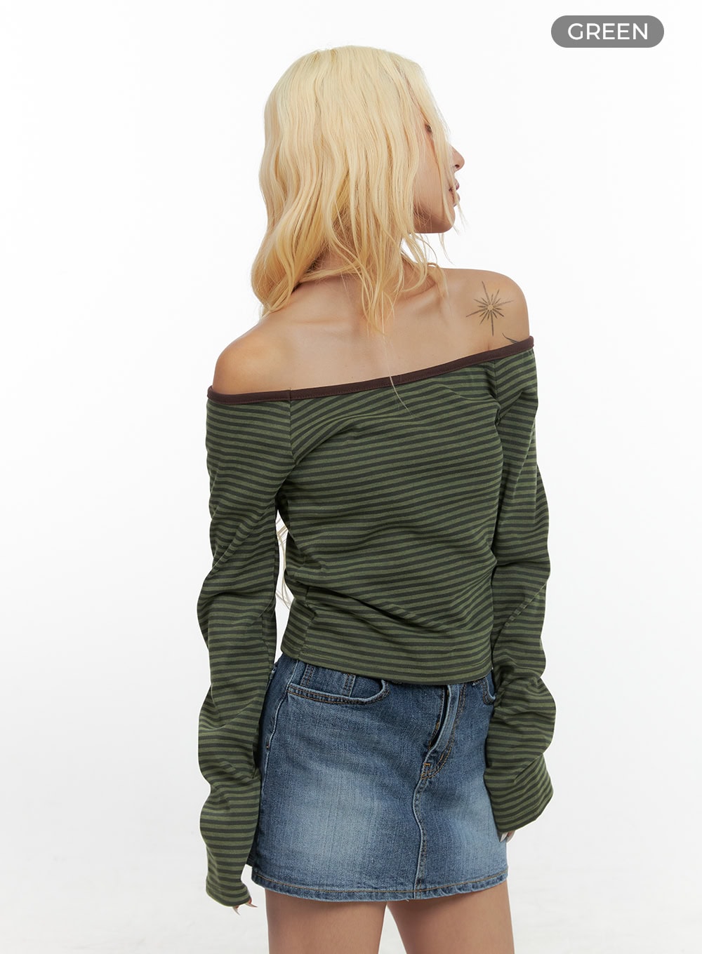 chic-striped-off-shoulder-long-sleeve-cs425