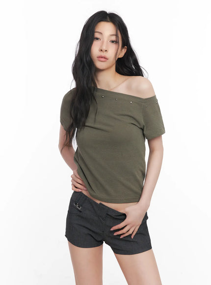 Edgy One-Shoulder Top CU511