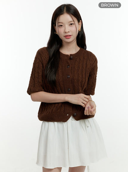 cable-knit-short-sleeve-cardigan-ol430