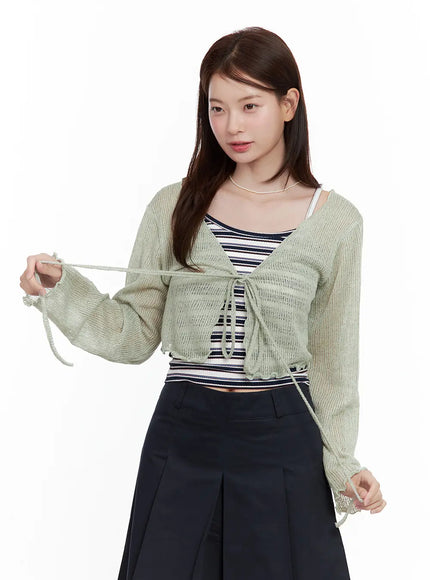 mesh-ribbon-tie-bolero-cardigan