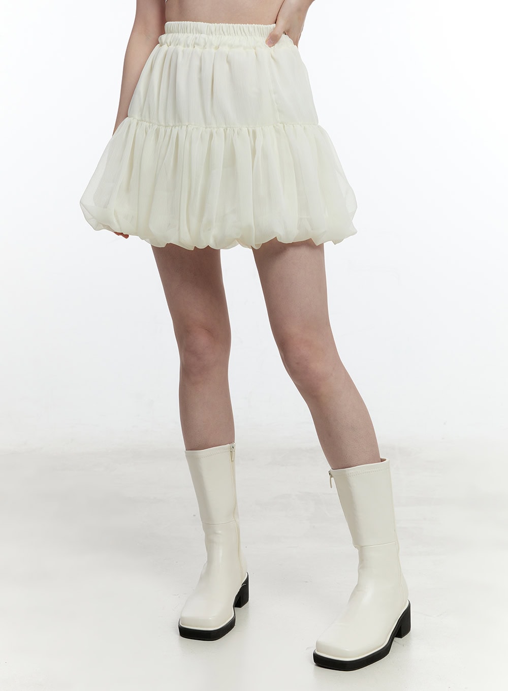 Tiered Balloon Mini Skirt CM521