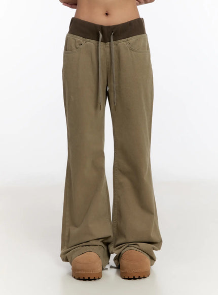 vintage-pocket-bootcut-cotton-pants-cn527