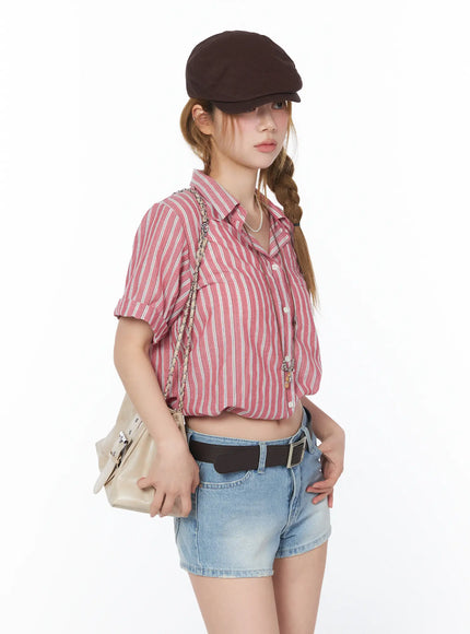striped-tie-front-short-sleeve-shirt-cy505