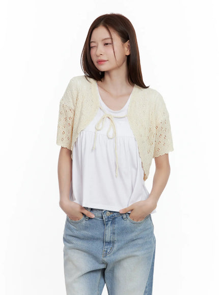 short-sleeve-knit-bolero